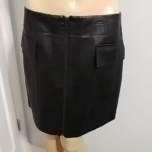 Fashion Nova Black Mini Skirt Faux Leather